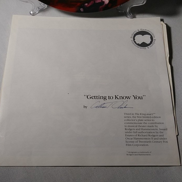 Knowles China Plate "Getting To Know You" Decorative Plate - Picture 6 of 10